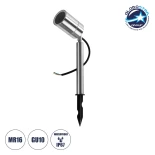 GloboStar® 75580 Προβολάκι Κήπου Καρφωτό 1xGU10 STAINLESS STEEL Αδιάβροχο IP67
