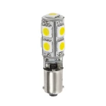 GLOBOSTAR® BA9S-T4W 81289 Λάμπα Ba9S T4W LED 2.66W 266lm 270° DC 12V IP20 Ψυχρό Λευκό 6000K - 9 x Epistar SMD5050 Chip - Μ1 x Π1 x Υ4cm - 1 Χρόνο Εγγύηση