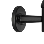 GLOBOSTAR® SOLARTIS 90527 Φωτιστικό Κολωνάκι Κήπου LED 10W 1000lm 180° με Ενσωματωμένο Φωτοβολταϊκό Panel 6V 5W & Επαναφορτιζόμενη Μπαταρία Li-ion 3.2V 6000mAh με Αισθητήρα Ημέρας-Νύχτας Αδιάβροχο IP65 Ψυχρό Λευκό 6000K - Sanan SMD Chip - Μαύρο - Μ26.5 x 