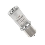 GLOBOSTAR® PY21W-7507 81229 Λάμπα PY21W 7507 BAU15S CANbus LED 4W 340lm 360° DC 12-24V IP20 Πορτοκαλί - 48 x Epistar SMD4014 Chip - Μ2 x Π2 x Υ5cm - 1 Χρόνο Εγγύηση