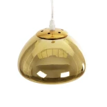 GLOBOSTAR® CRISTIN 999-0037 Μοντέρνο Κρεμαστό Φωτιστικό Οροφής με Ντουί 1 x G4 AC 220-240V IP20 - Χρυσό - Μ18 x Π18 x Υ13cm