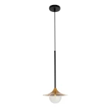 GLOBOSTAR® JOLIET 999-0042 Μοντέρνο Κρεμαστό Φωτιστικό Οροφής με Ντουί 1 x G9 AC 220-240V IP20 - Μαύρο & Χρυσό - Μ20 x Π20 x Y43cm