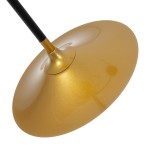 GloboStar® JOLIET 999-0044 Μοντέρνο Φωτιστικό Οροφής Πλέγμα Πολύφωτο 4 x G9 IP20 Μαύρο & Χρυσό Μέταλλο - Μ93 x Π20 x Υ106cm