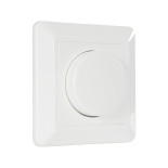 GloboStar® 999-0006 Ροοστάτης Dimmer Τοίχου LED AC100-240V 400W IP20 Μ8.4 x Π8.4 x Υ4.5cm