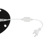 GLOBOSTAR® XMAS-CROWN-BIG Χριστουγεννιάτικο Διακοσμητικό Φωτιστικό LED 27.3W 1092lm 360° AC 220-240V Αδιάβροχο IP65 Θερμό Λευκό 2700K  - Μαύρο & Διάφανο - Μ88 x Π25 x Υ136cm - 2 Χρόνια Εγγύηση