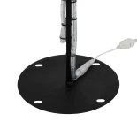 GLOBOSTAR® XMAS-CROWN-SMALL Χριστουγεννιάτικο Διακοσμητικό Φωτιστικό LED 15,6W 624lm 360° AC 220-240V Αδιάβροχο IP65 Θερμό Λευκό 2700K - Μαύρο & Διάφανο - M73 x Π25 x Υ106cm - 2 Χρόνια Εγγύηση