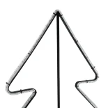 GLOBOSTAR® XMAS-TREE-BIG Χριστουγεννιάτικο Διακοσμητικό Φωτιστικό LED 27.3W 1092lm 360° AC 220-240V Αδιάβροχο IP65 Θερμό Λευκό 2700K  - Μαύρο & Διάφανο - Μ134 x Π25 x Υ188cm - 2 Χρόνια Εγγύηση