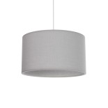 GLOBOSTAR® LOFTY 204-0093 Μοντέρνο Κρεμαστό Φωτιστικό Οροφής με Ντουί 1 x E27 AC 220-240V IP20 - Γκρι - Μ37 x Π37 x Υ21cm