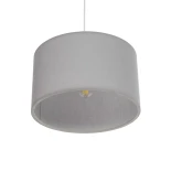 GLOBOSTAR® LOFTY 204-0093 Μοντέρνο Κρεμαστό Φωτιστικό Οροφής με Ντουί 1 x E27 AC 220-240V IP20 - Γκρι - Μ37 x Π37 x Υ21cm