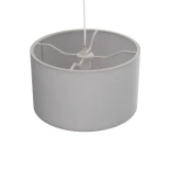 GLOBOSTAR® LOFTY 204-0093 Μοντέρνο Κρεμαστό Φωτιστικό Οροφής με Ντουί 1 x E27 AC 220-240V IP20 - Γκρι - Μ37 x Π37 x Υ21cm