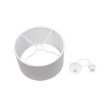 GLOBOSTAR® LOFTY 204-0093 Μοντέρνο Κρεμαστό Φωτιστικό Οροφής με Ντουί 1 x E27 AC 220-240V IP20 - Γκρι - Μ37 x Π37 x Υ21cm