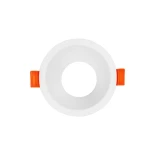 kelvo® DELTA 60630 Χωνευτό Φωτιστικό Downlight Σποτ για Λάμπα MR16 με Ντουί 1 x GU10 AC 220-240V IP20 - Λευκό Ματ - Μ8.5 x Π8.5 x Υ3.5cm / Q7.5cm