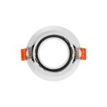kelvo® DELTA 60630 Χωνευτό Φωτιστικό Downlight Σποτ για Λάμπα MR16 με Ντουί 1 x GU10 AC 220-240V IP20 - Λευκό Ματ - Μ8.5 x Π8.5 x Υ3.5cm / Q7.5cm