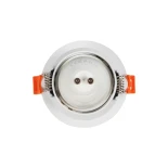 kelvo® DELTA 60630 Χωνευτό Φωτιστικό Downlight Σποτ για Λάμπα MR16 με Ντουί 1 x GU10 AC 220-240V IP20 - Λευκό Ματ - Μ8.5 x Π8.5 x Υ3.5cm / Q7.5cm