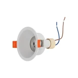 kelvo® DELTA 60630 Χωνευτό Φωτιστικό Downlight Σποτ για Λάμπα MR16 με Ντουί 1 x GU10 AC 220-240V IP20 - Λευκό Ματ - Μ8.5 x Π8.5 x Υ3.5cm / Q7.5cm