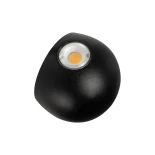 GLOBOSTAR® VEGA 60672 Μοντέρνο Φωτιστικό Τοίχου - Απλίκα LED 6W 750lm 30° AC 220-240V Αδιάβροχο IP65 Θερμό Λευκό 2700K - Bridgelux COB Chip & TÜV SÜD Driver - Μαύρο Ματ - Μ10 x Π7.5 x Υ10cm - 5 Χρόνια Εγγύηση