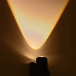 GLOBOSTAR® ARC 60679 Μοντέρνο Φωτιστικό Τοίχου - Απλίκα LED 4W 500lm 30° AC 220-240V Αδιάβροχο IP65 Θερμό Λευκό 2700K - CREE XPE Chip & TÜV SÜD Driver - Μαύρο Ματ - Μ3.5 x Π4.8 x Υ11.5cm - 5 Χρόνια Εγγύηση