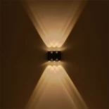 GLOBOSTAR® ARC 60680 Μοντέρνο Φωτιστικό Τοίχου - Απλίκα LED 12W 1500lm 30° AC 220-240V Αδιάβροχο IP65 Θερμό Λευκό 2700K - CREE XPE Chip & TÜV SÜD Driver - Μαύρο Ματ - Μ14 x Π4.8 x Υ11.5cm - 5 Χρόνια Εγγύηση