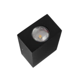 GLOBOSTAR® HIKARI 60685 Μοντέρνο Φωτιστικό Τοίχου - Απλίκα LED 4W 500lm 30° AC 220-240V Αδιάβροχο IP65 Θερμό Λευκό 2700K - CREE XPE Chip & TÜV SÜD Driver - Μαύρο Ματ - Μ6 x Π4 x Υ10.5cm - 5 Χρόνια Εγγύηση