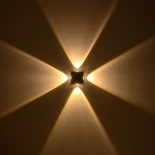 GLOBOSTAR® HIKARI 60686 Μοντέρνο Φωτιστικό Τοίχου - Απλίκα LED 8W 1000lm 30° AC 220-240V Αδιάβροχο IP65 Θερμό Λευκό 2700K - CREE XPE Chip & TÜV SÜD Driver - Μαύρο Ματ - Μ9 x Π4 x Υ9cm - 5 Χρόνια Εγγύηση