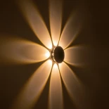 GLOBOSTAR® SOL 60796 Μοντέρνο Φωτιστικό Τοίχου - Απλίκα LED 16W 2000lm 30° AC 220-240V Αδιάβροχο IP65 Θερμό Λευκό 2700K - CREE XPE Chip & TÜV SÜD Driver - Μαύρο Ματ - Μ16 x Π5.5 x Υ16cm - 5 Χρόνια Εγγύηση