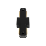 GLOBOSTAR® EUROTRACK-1PH 60903 Μονοφασικός Σύνδεσμος I Επέκτασης Ράγας 2 Καλωδίων 1L+1N για Σύστημα Ράγας Eurotrack-1PH AC 220-240V IP20 - Μαύρο Ματ - Μ9.4 x Π3.6 x Υ1.6cm