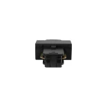 GLOBOSTAR® EUROTRACK-1PH 60903 Μονοφασικός Σύνδεσμος I Επέκτασης Ράγας 2 Καλωδίων 1L+1N για Σύστημα Ράγας Eurotrack-1PH AC 220-240V IP20 - Μαύρο Ματ - Μ9.4 x Π3.6 x Υ1.6cm