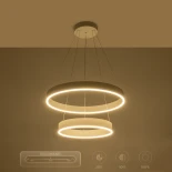 kelvo® VENOM 61186 Μοντέρνο Κρεμαστό Φωτιστικό Οροφής LED 75W 8818lm 120° AC 220-240V IP20 Ρυθμιζόμενο Λευκό CCT με Χειριστήριο από 2700K έως 6000K Dimmable - Lumileds SMD Chip - Λευκό Ματ - Μ60 x Π60 x Υ40cm - 3 Χρόνια Εγγύηση