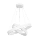 kelvo® VENOM 61186-DECO Μοντέρνο Κρεμαστό Φωτιστικό Οροφής LED 75W 8818lm 120° AC 220-240V IP20 Ρυθμιζόμενο Λευκό CCT με Χειριστήριο από 2700K έως 6000K Dimmable - Lumileds SMD Chip - Λευκό Ματ - Μ60 x Π60 x Υ40cm - 3 Χρόνια Εγγύηση
