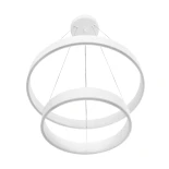 kelvo® VENOM 61186-DECO Μοντέρνο Κρεμαστό Φωτιστικό Οροφής LED 75W 8818lm 120° AC 220-240V IP20 Ρυθμιζόμενο Λευκό CCT με Χειριστήριο από 2700K έως 6000K Dimmable - Lumileds SMD Chip - Λευκό Ματ - Μ60 x Π60 x Υ40cm - 3 Χρόνια Εγγύηση