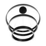 kelvo® VENOM 61188 Μοντέρνο Κρεμαστό Φωτιστικό Οροφής LED 120W 14158lm 120° AC 220-240V IP20 Ρυθμιζόμενο Λευκό CCT με Χειριστήριο από 2700K έως 6000K Dimmable - Lumileds SMD Chip - Μαύρο Ματ - Μ80 x Π80 x Υ60cm - 3 Χρόνια Εγγύηση