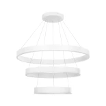 kelvo® VENOM 61189 Μοντέρνο Κρεμαστό Φωτιστικό Οροφής LED 120W 14158lm 120° AC 220-240V IP20 Ρυθμιζόμενο Λευκό CCT με Χειριστήριο από 2700K έως 6000K Dimmable - Lumileds SMD Chip - Λευκό Ματ - Μ80 x Π80 x Υ60cm - 3 Χρόνια Εγγύηση