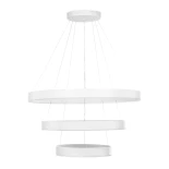 kelvo® VENOM 61189 Μοντέρνο Κρεμαστό Φωτιστικό Οροφής LED 120W 14158lm 120° AC 220-240V IP20 Ρυθμιζόμενο Λευκό CCT με Χειριστήριο από 2700K έως 6000K Dimmable - Lumileds SMD Chip - Λευκό Ματ - Μ80 x Π80 x Υ60cm - 3 Χρόνια Εγγύηση