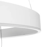 kelvo® VENOM 61189 Μοντέρνο Κρεμαστό Φωτιστικό Οροφής LED 120W 14158lm 120° AC 220-240V IP20 Ρυθμιζόμενο Λευκό CCT με Χειριστήριο από 2700K έως 6000K Dimmable - Lumileds SMD Chip - Λευκό Ματ - Μ80 x Π80 x Υ60cm - 3 Χρόνια Εγγύηση