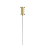 kelvo® GLOW 61668 Μοντέρνο Κρεμαστό Φωτιστικό Οροφής LED 65W 6500lm 360° AC 220-240V IP20 Ρυθμιζόμενο Λευκό CCT με Χειριστήριο από 2700K έως 6000K Dimmable - Lumileds SMD Chip - Χρυσό Πλατίνα & Λευκό Νήμα - Μ150 x Π150 x Υ80cm - 3 Χρόνια Εγγύηση