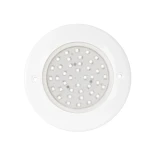 GLOBOSTAR® POOLARTY 61718 Υποβρύχιο Φωτιστικό για Σιντριβάνια/Πισίνες LED 8W 560lm 120° DC 12V Αδιάβροχο IP68 RGB Dimmable - Bridgelux SMD Chip - 1m VDE Rubber Καλώδιο - Μ13 x Π13 x Υ2cm - 3 Χρόνια Εγγύηση