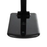 GLOBOSTAR® ONO 76533 Μοντέρνο Επιτραπέζιο Φωτιστικό Γραφείου με Ασύρματη Φόρτιση 10W 2A LED 3.5W 350lm 120° DC 5V με USB-C IP20 Ρυθμιζόμενο Λευκό CCT με Αφή 2700K/4500K/6000K Dimmable - Sanan SMD Chip - Μαύρο - Μ18 x Π12 x Υ36cm - 2 Χρόνια Εγγύηση