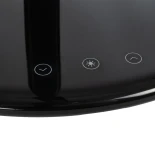 GLOBOSTAR® ONO 76533 Μοντέρνο Επιτραπέζιο Φωτιστικό Γραφείου με Ασύρματη Φόρτιση 10W 2A LED 3.5W 350lm 120° DC 5V με USB-C IP20 Ρυθμιζόμενο Λευκό CCT με Αφή 2700K/4500K/6000K Dimmable - Sanan SMD Chip - Μαύρο - Μ18 x Π12 x Υ36cm - 2 Χρόνια Εγγύηση