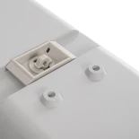 GLOBOSTAR® VIGAS 90613 Γραμμικό Βιομηχανικό Φωτιστικό Σκαφάκι Tri-Proof με Μεταλλικά Clips για 2 x Λάμπες T8 G13 90cm Τύπου Φθορίου LED Τροφοδοσίας Ενός Άκρου 120° AC 220-240V Αδιάβροχο IP65 - Γκρι με Διάφανο Κάλυμμα Πλαστικό PC - Μ126 x Π11.5 x Υ9cm