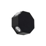 GLOBOSTAR® HIKARI 60687 Μοντέρνο Φωτιστικό Τοίχου - Απλίκα LED 8W 1000lm 30° AC 220-240V Αδιάβροχο IP65 Θερμό Λευκό 2700K - CREE XPE Chip & TÜV SÜD Driver - Μαύρο Ματ - Μ10 x Π4 x Υ10cm - 5 Χρόνια Εγγύηση