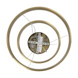 kelvo® VENOM 61187-DECO Μοντέρνο Κρεμαστό Φωτιστικό Οροφής LED 75W 8818lm 120° AC 220-240V IP20 Ρυθμιζόμενο Λευκό CCT με Χειριστήριο από 2700K έως 6000K Dimmable - Lumileds SMD Chip - Χρυσό Βούρτσας - Μ60 x Π60 x Υ40cm - 3 Χρόνια Εγγύηση