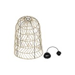 GLOBOSTAR® NETI 205-0025 Boho Κρεμαστό Φωτιστικό Οροφής με Ντουί 1 x E27 AC 220-240V IP20 - Μπεζ - M35 x Π35 x Υ63cm