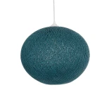 GLOBOSTAR® SOLEI 205-0010 Boho Κρεμαστό Φωτιστικό Οροφής με Ντουί 1 x E27 AC 220-240V IP20 - Τιρκουάζ - M40 x Π40 x Υ36cm