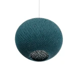 GLOBOSTAR® SOLEI 205-0010 Boho Κρεμαστό Φωτιστικό Οροφής με Ντουί 1 x E27 AC 220-240V IP20 - Τιρκουάζ - M40 x Π40 x Υ36cm