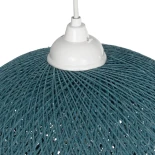 GLOBOSTAR® SOLEI 205-0011 Boho Κρεμαστό Φωτιστικό Οροφής με Ντουί 1 x E27 AC 220-240V IP20 - Τιρκουάζ - M30 x Π30 x Υ26cm