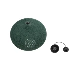 GLOBOSTAR® SOLEI 205-0013 Boho Κρεμαστό Φωτιστικό Οροφής με Ντουί 1 x E27 AC 220-240V IP20 - Πράσινο - M40 x Π40 x Υ36cm