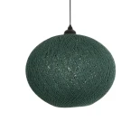 GLOBOSTAR® SOLEI 205-0013 Boho Κρεμαστό Φωτιστικό Οροφής με Ντουί 1 x E27 AC 220-240V IP20 - Πράσινο - M40 x Π40 x Υ36cm