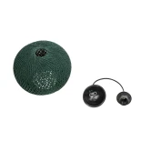 GLOBOSTAR® SOLEI 205-0015 Boho Κρεμαστό Φωτιστικό Οροφής με Ντουί 1 x E27 AC 220-240V IP20 - Πράσινο - M20 x Π20 x Υ25cm