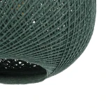GLOBOSTAR® SOLEI 205-0015 Boho Κρεμαστό Φωτιστικό Οροφής με Ντουί 1 x E27 AC 220-240V IP20 - Πράσινο - M20 x Π20 x Υ25cm