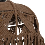 GLOBOSTAR® TONA 205-0016 Boho Κρεμαστό Φωτιστικό Οροφής με Ντουί 1 x E27 AC 220-240V IP20 - Καφέ- M40 x Π40 x Υ38cm